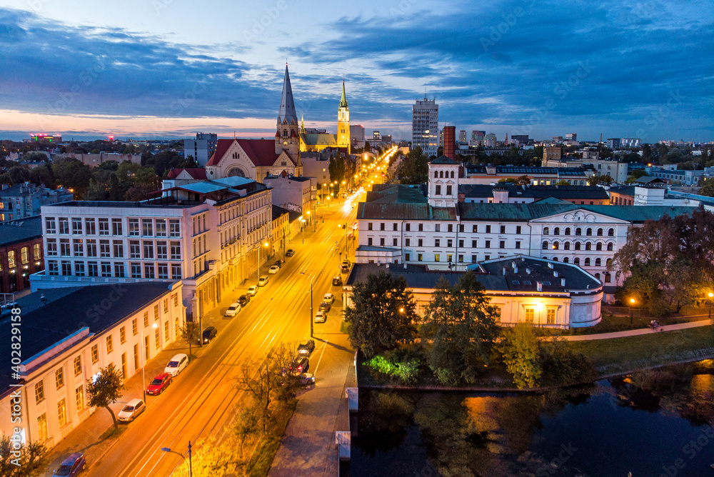 Obraz premium White Factory - the city of Lodz, Poland. 