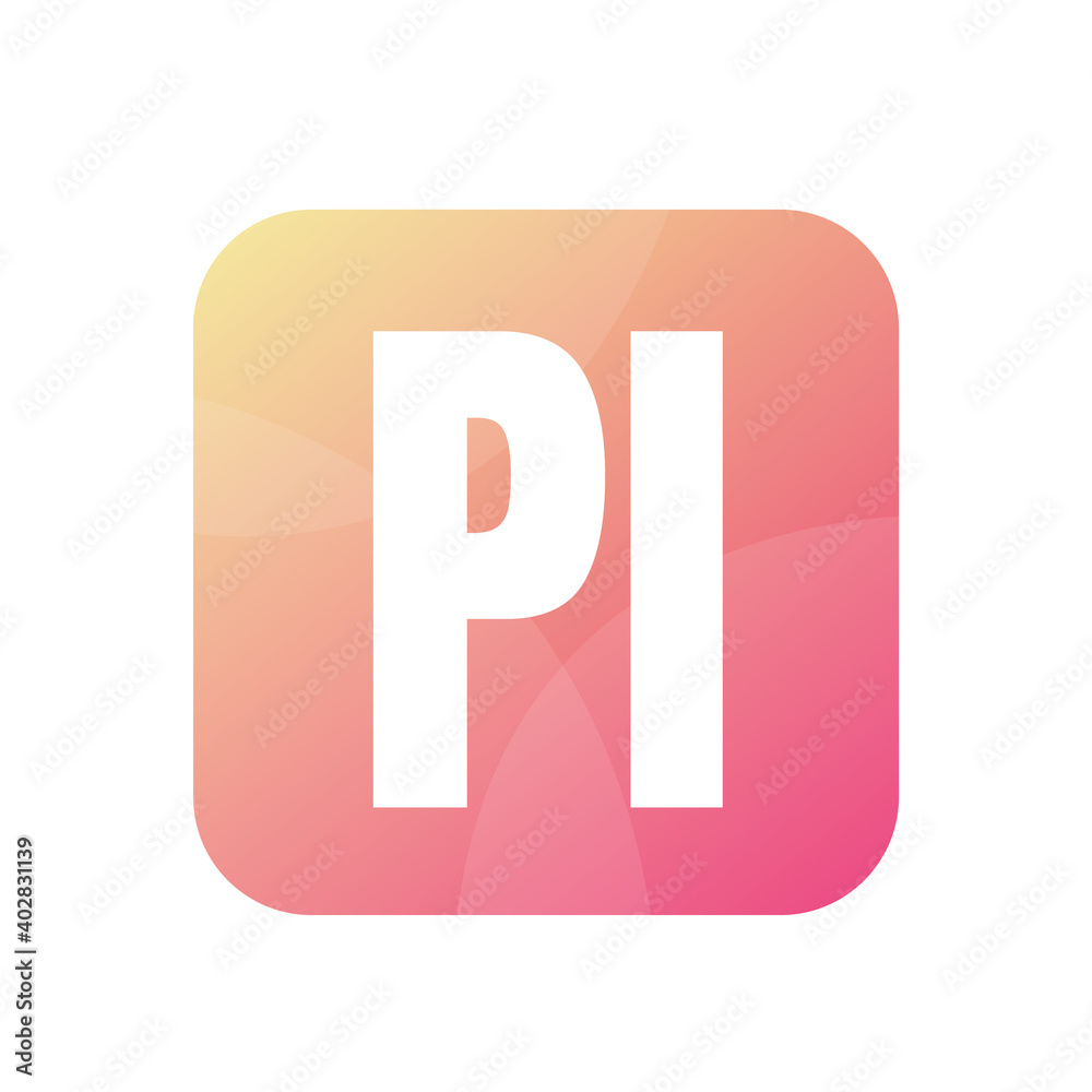 PI Letter Logo Design With Simple style PI Letter Logo Design With Simple style