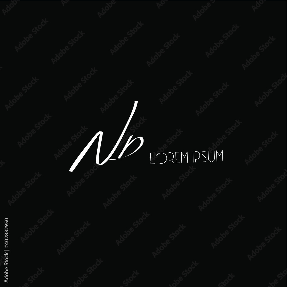 ND initial handwriting black background ND initial handwriting black background
