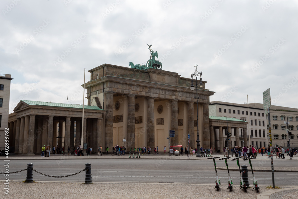 Brandenburger Tor Brandenburg Gate , famous landmark in Berlin, Germany - high dynamic range HDR