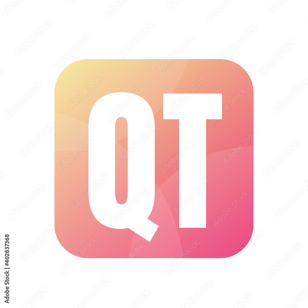 QT Letter Logo Design With Simple style QT Letter Logo Design With Simple style