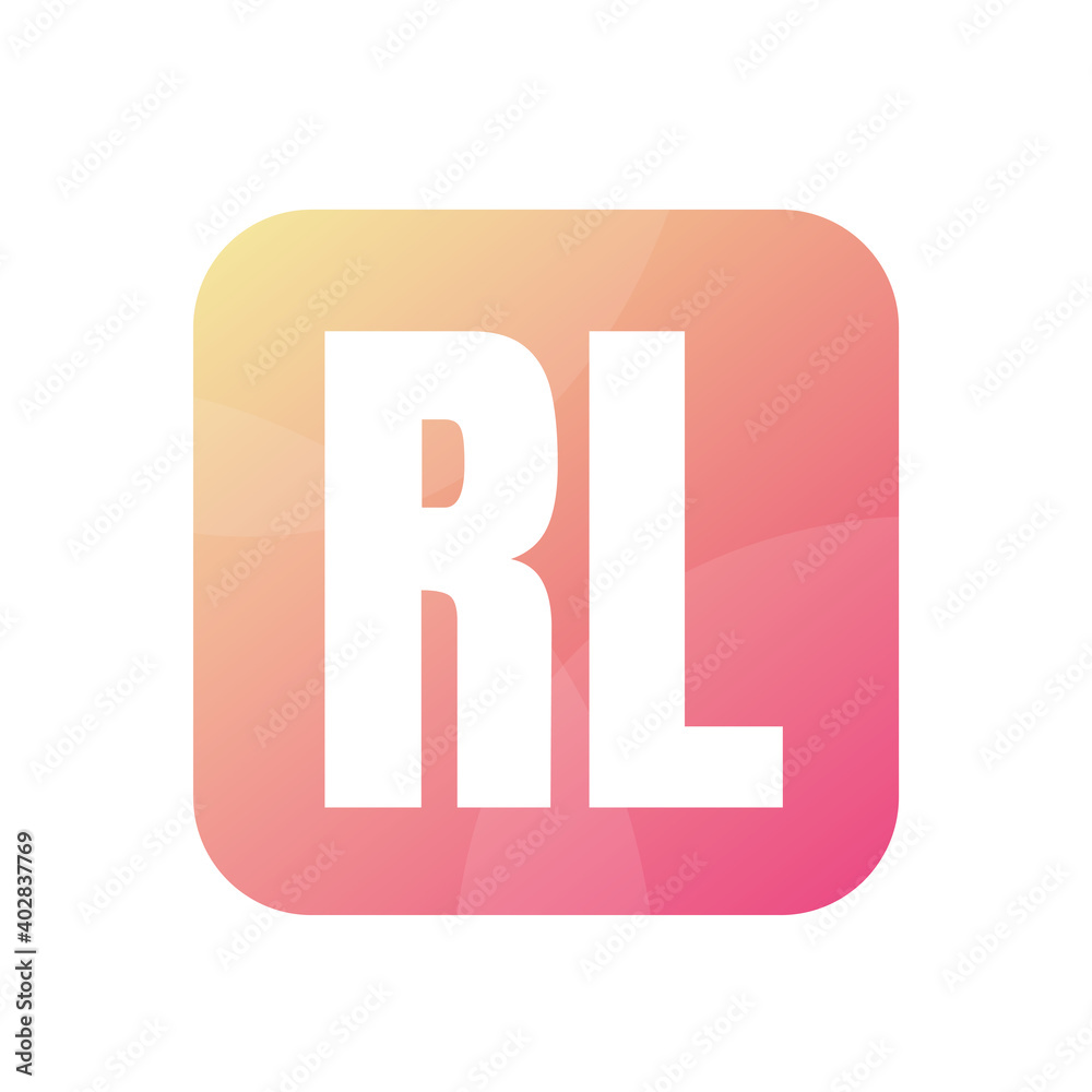 RL Letter Logo Design With Simple style RL Letter Logo Design With Simple style