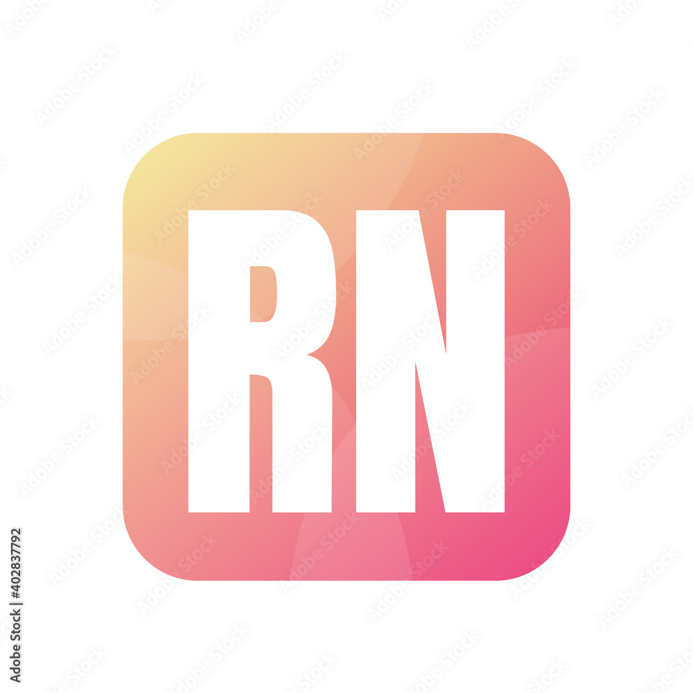 RN Letter Logo Design With Simple style RN Letter Logo Design With Simple style