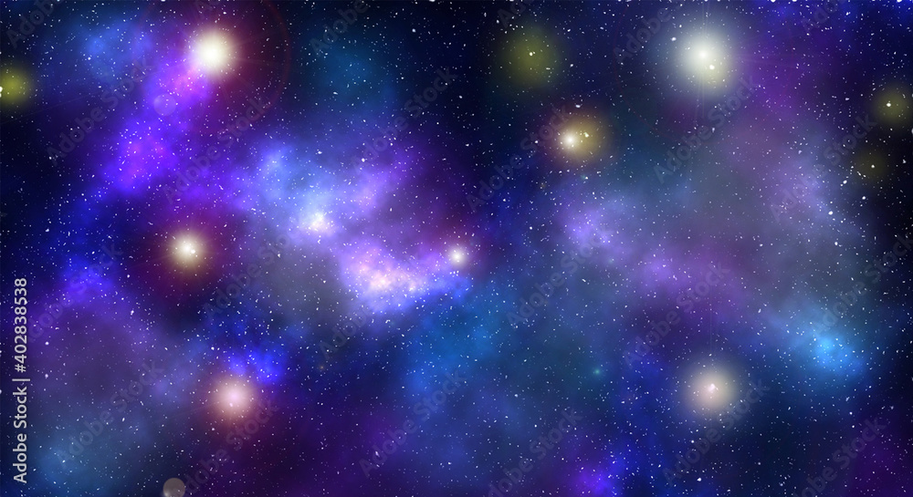 Galaxy fantasy stars space background , Scene illustration