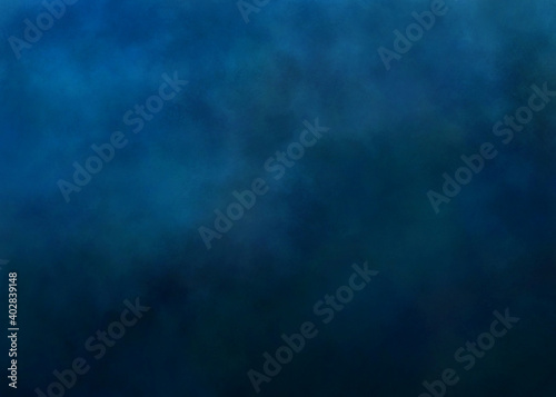 abstract blue watercolor paint with dark gradient from bottom use for background. gradient paint on grunge texture background.