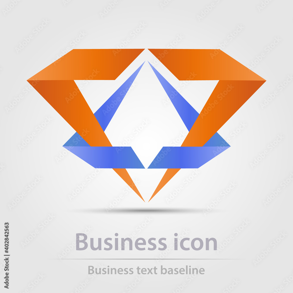 Obraz premium Originally created color business icon