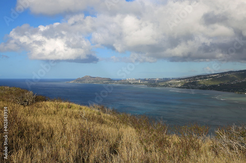 Landscape from the ridge - Oahu, Hawaii