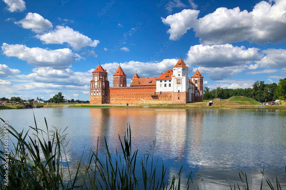 Old medieval castle in Belarus Old medieval castle in Belarus