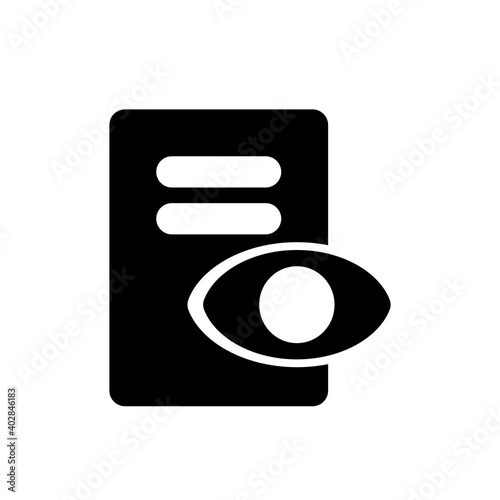 View user interface icon in glyph style