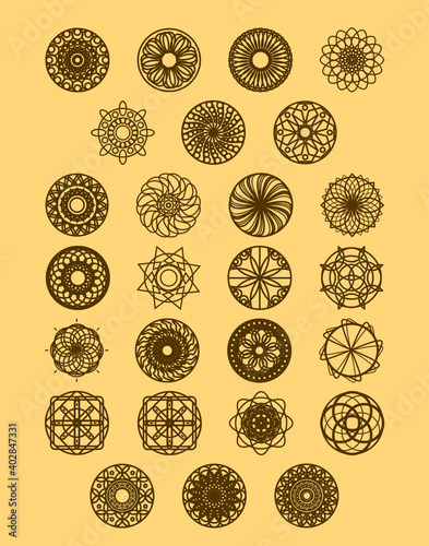 vector works mandala drawing vector works mandala drawing