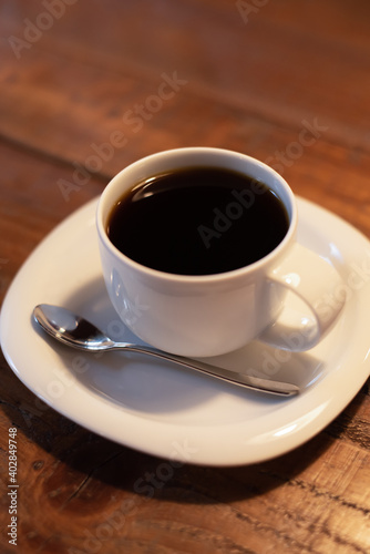 カフェで飲むホットコーヒー