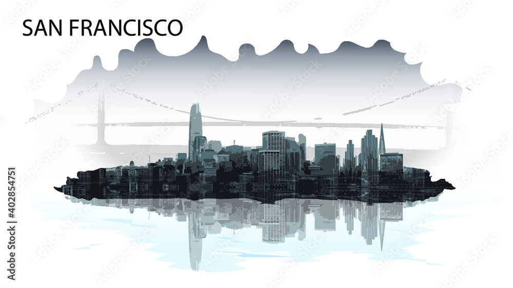 Fototapeta premium city skyline San Francisco
