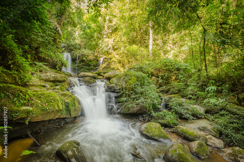 Beautiful scenic of Sapan waterfall in Nan, North of Thailand.