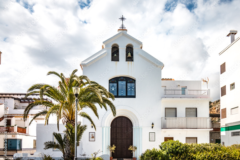 white villages in andalusia, spain, church