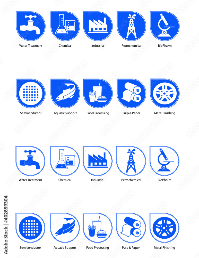 Water Drop Industrial Logos Water Drop Industrial Logos