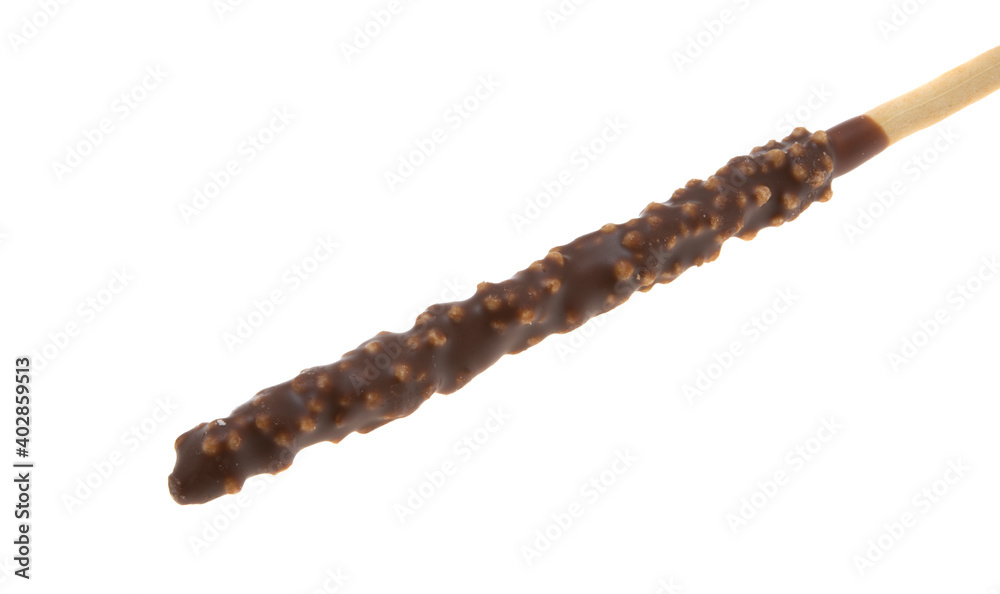 sticks in chocolate glaze Isolated sticks in chocolate glaze Isolated