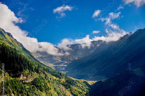 Transfagarasan highway, one of the most beautiful road in Europe, Romania © andrijosef