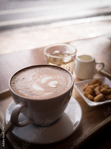 Obraz na płótnie Hot coffee. w salonie