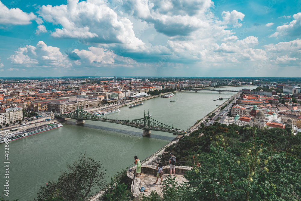 Panorama view on the Budapest, Hungary