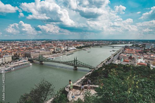 Panorama view on the Budapest, Hungary