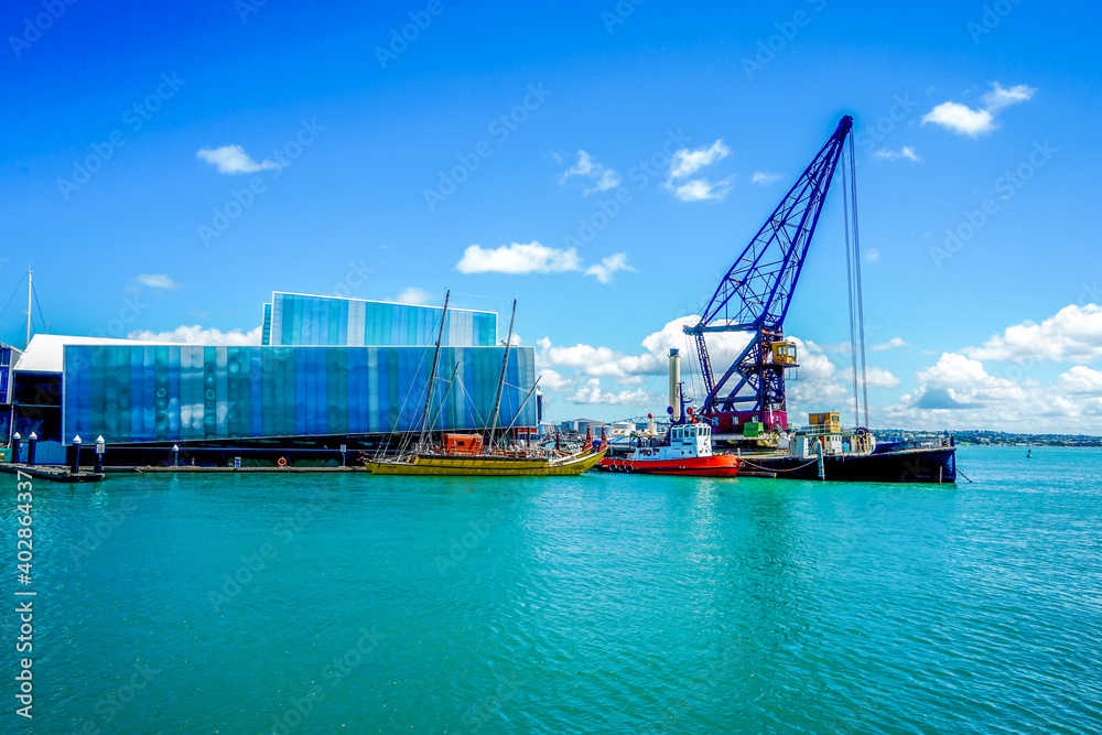 The New Zealand Maritime Museum at Viaduct Harbour in Auckland