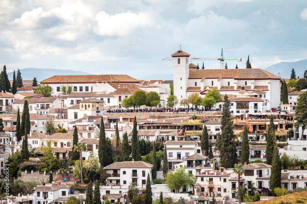view of granada, old town, andalusia, spain