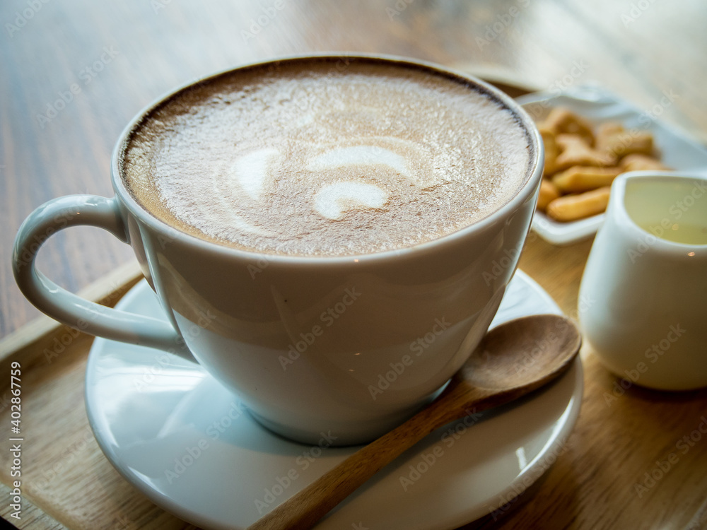 Hot coffee.