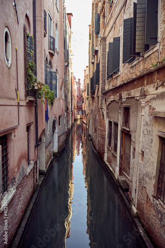 Trip to Venezia summer 2019. Venice  Italy. Canal.