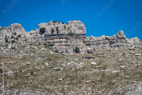 torcal national park in andalusia, spain, rock formation