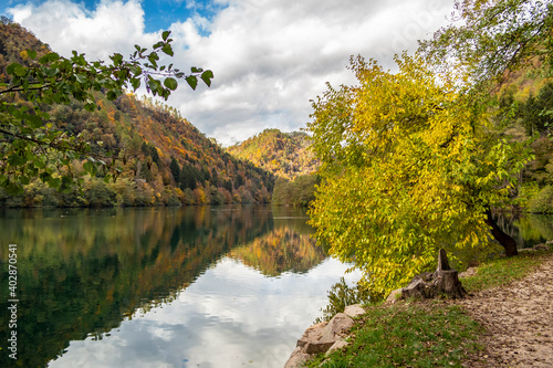 Autumn at Lake Levico  Trentino Alto Adige - Italy