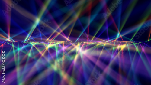 Digitally Generated Disco Laser neon Background