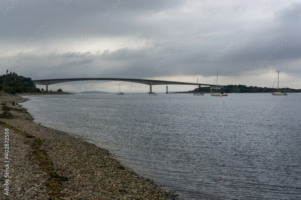 The Skye Bridge seen from Kyleakin on the Isle of Skye The Skye Bridge seen from Kyleakin on the Isle of Skye