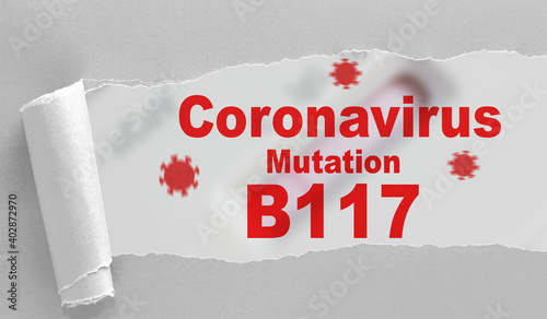 The UK Variant of corona virus B117 (VOC-202012/01) - dangerous because more infectious - Concept photo