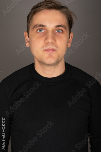Caucasian handsome man portrait