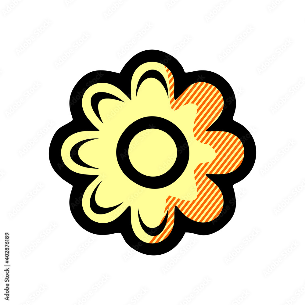 flower icon isolated on white background from nature collection. flower icon isolated on white background from nature collection.