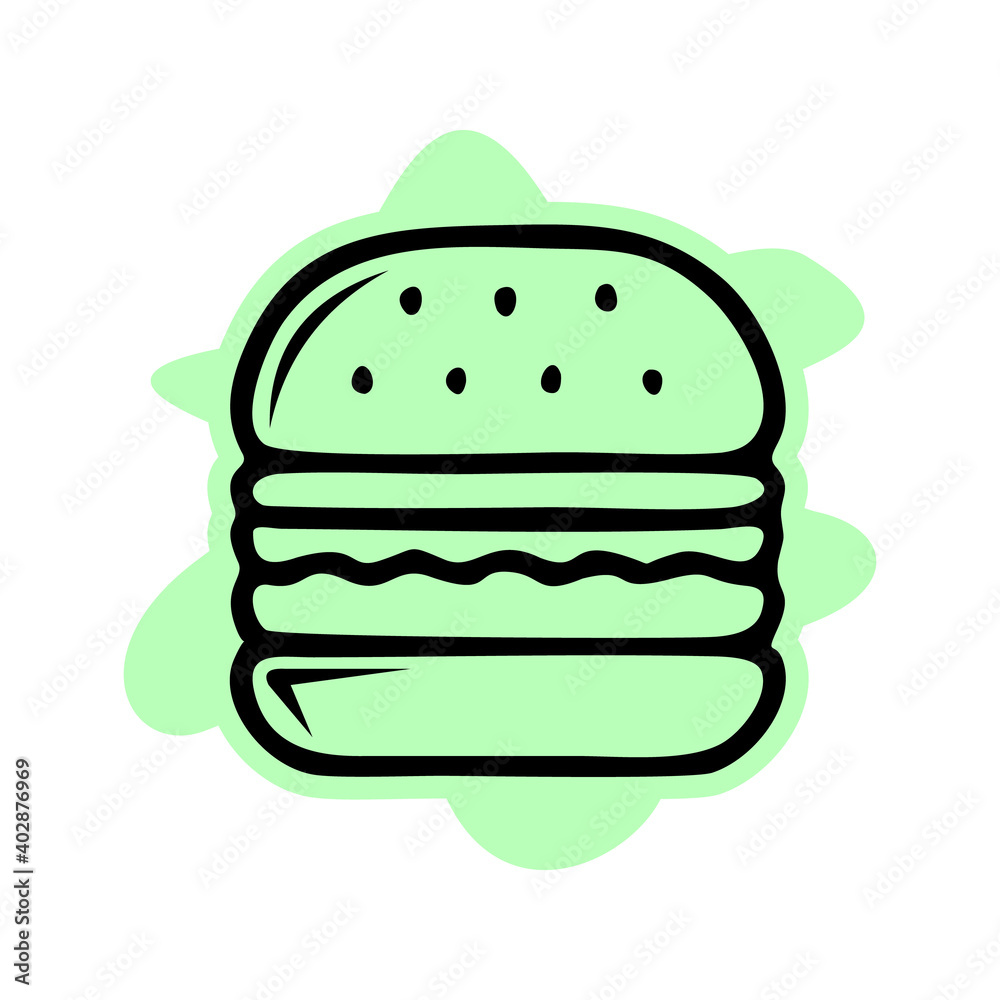 burguer icon isolated on white background from tab bar and settings collection. burguer icon isolated on white background from tab bar and settings collection.