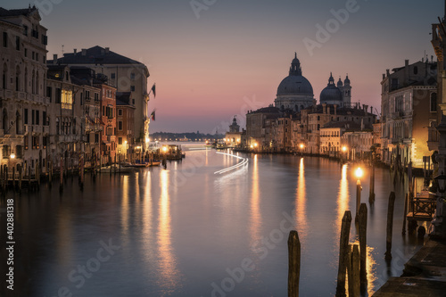 Venice. Grand Canal at dawn. Long exposure. © Emanuele