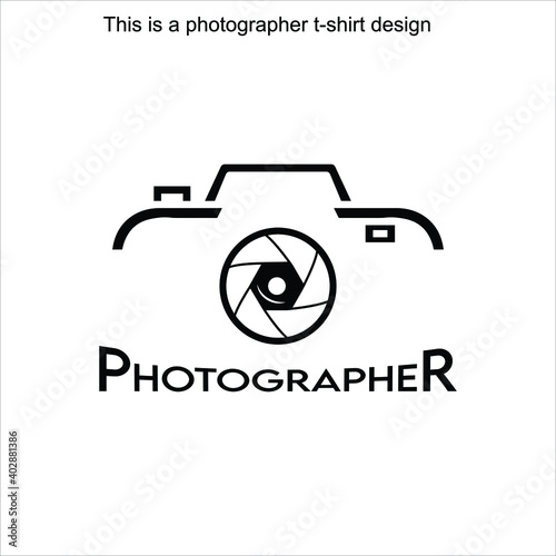 This is a photographer t-shirt design