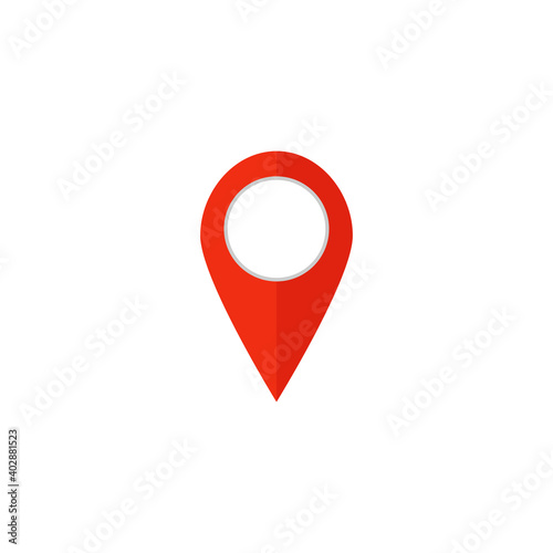 Point map icon. Vector illustration.