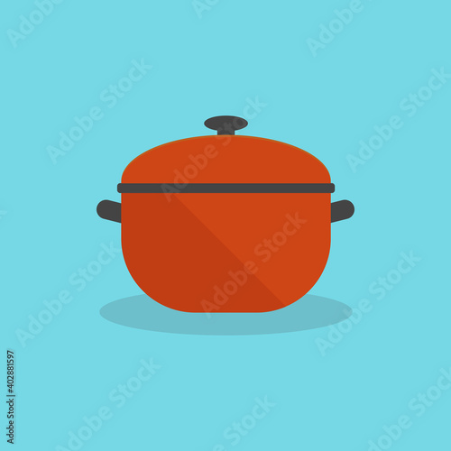 Pot icon. Vector illustration.