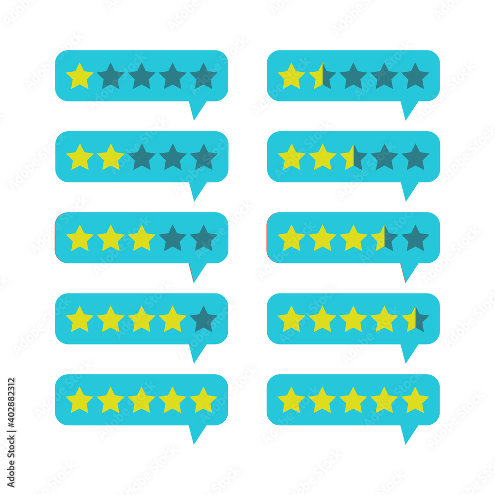 Rating in the form of stars. Vector illustration. Rating in the form of stars. Vector illustration.