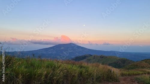 sunset in the mountains