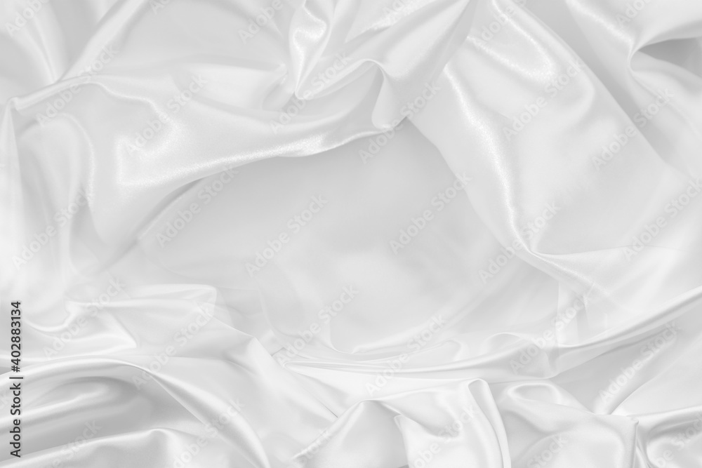 Fototapeta premium White silk fabric lines texture
