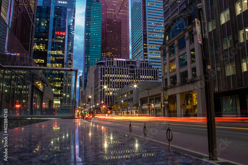 Long Exposure of Cars in Toronto, Canada