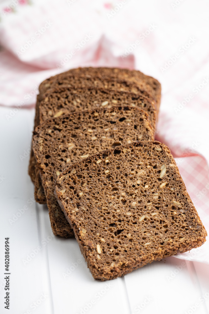 Dieting cereal bread with sunflower seeds Dieting cereal bread with sunflower seeds