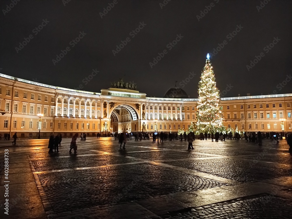 Palace Square before the New Year