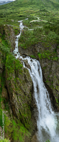 Fototapeta Naklejka Na Ścianę i Meble -  Huge waterfall Vøringsfossen in Norway