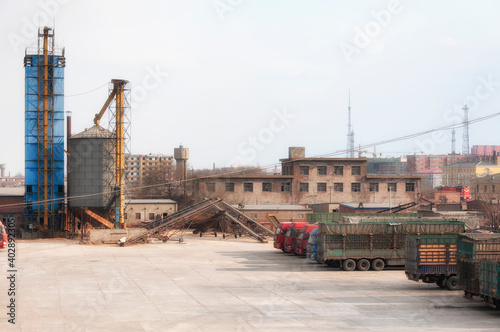 Industrial factory in the chinese city of zhaodong