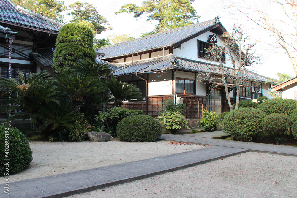 temple (seiko-in) in matsue in japan 