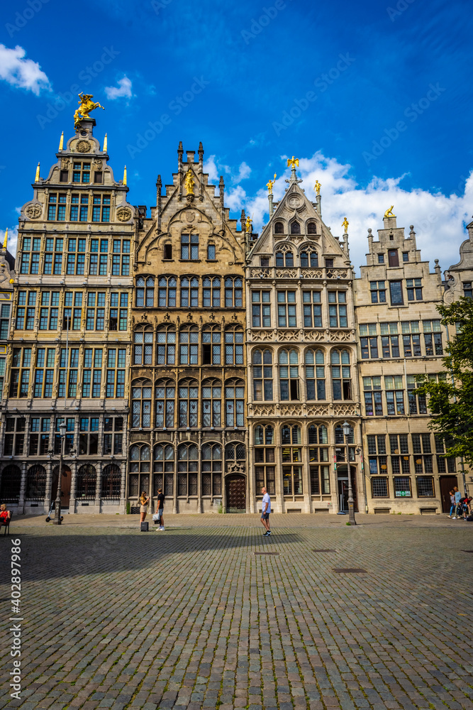 Historic Center of Antwerp in Belgium